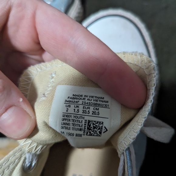 Light Blue Converse - Picture 3 of 3